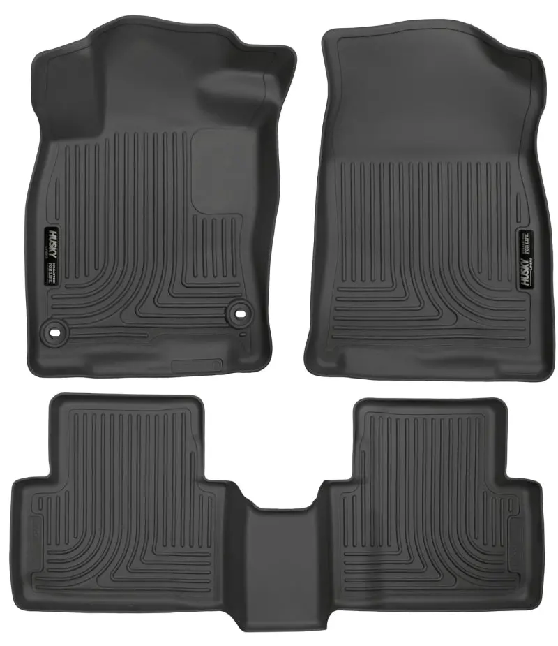 Husky Liners 2016 Honda Civic (4Dr) Weatherbeater Combo Black Floor Liners 1