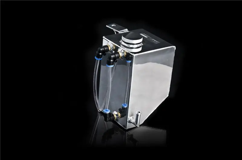 Weapon R 08-11 Mitsubishi Evo 2.0L Aluminum Coolant Overflow Tank 1
