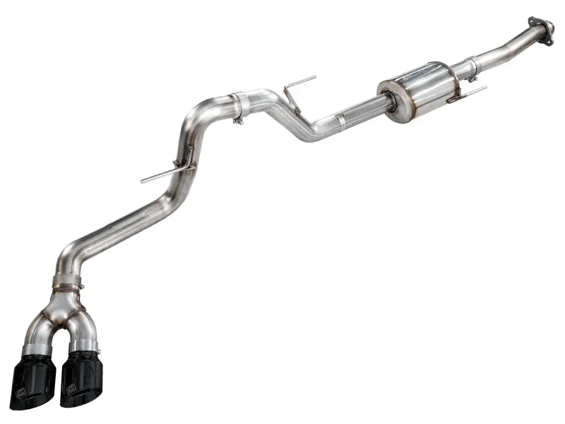 Awe 21-25 Ford F150 (14Th Gen Reg Cab) Cat-Back Exhaust - 4.5In Dual Side Exit Diamond Black Tips 1