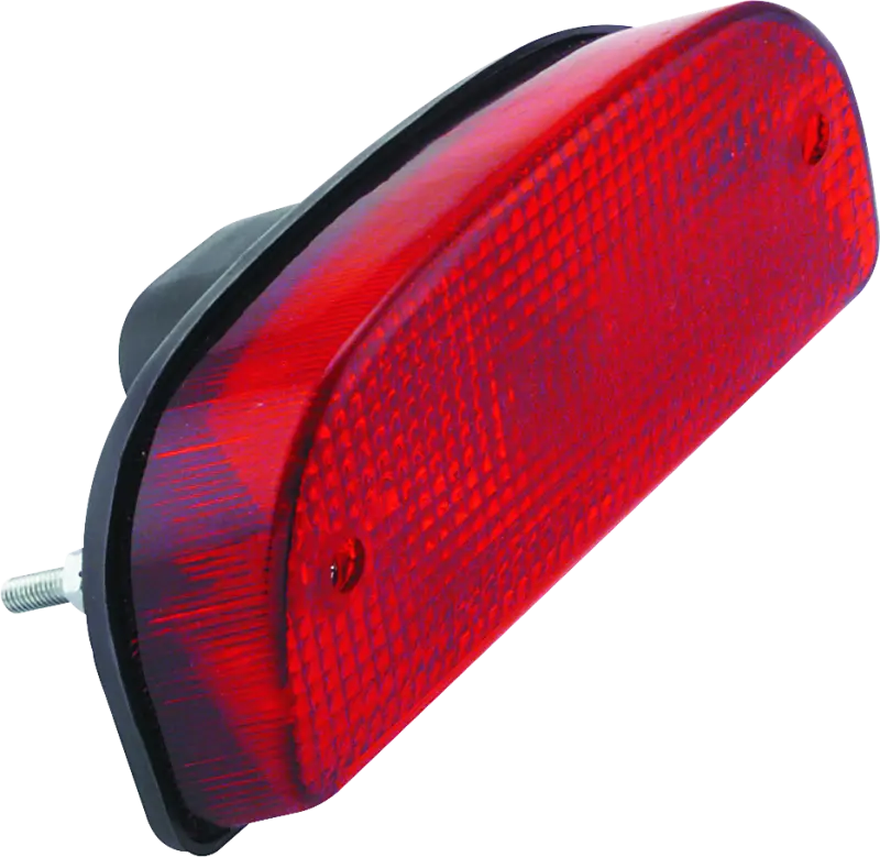 Bikers Choice Replacement Custom Fatbob Rear Taillight W/Red Lens 1