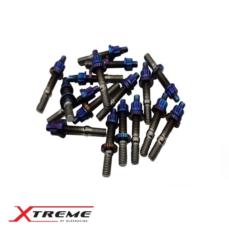 Blox Racing Xtreme Line Titanium M8x1.25X45mm 9-Piece Set Burnt 1