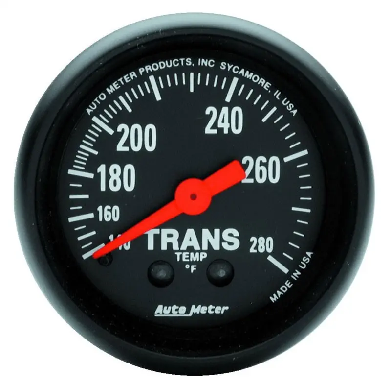 Autometer Z Series 52Mm 140-280 Degrees F Mechanical Transmission Temperature Gauge 1
