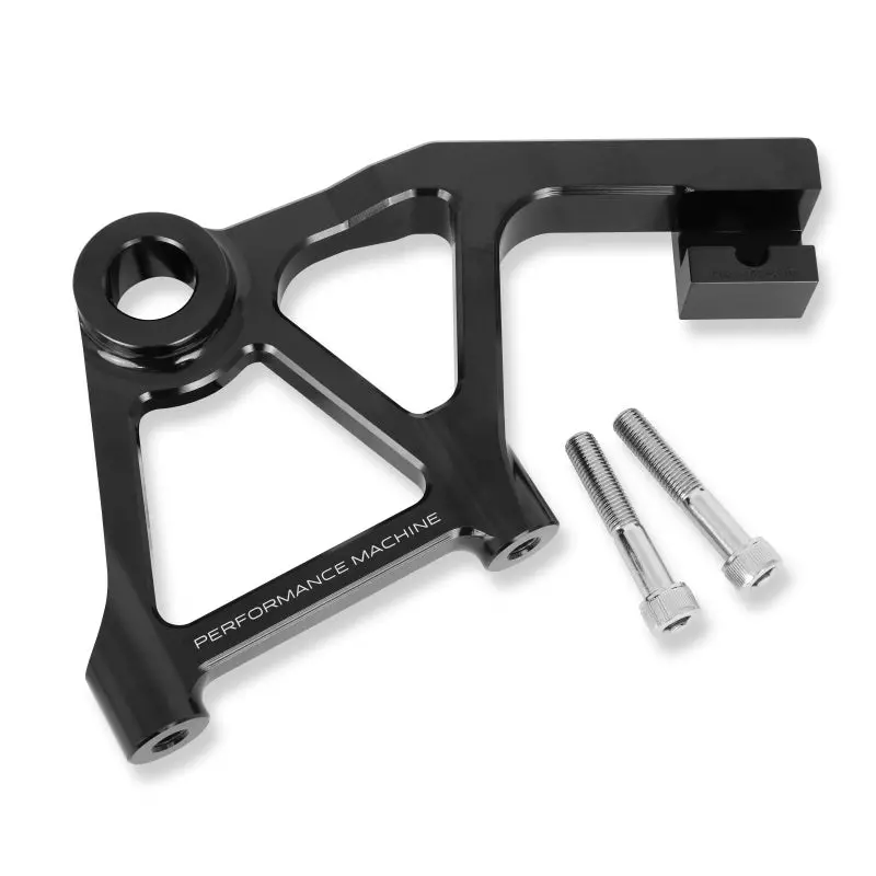 Performance Machine Touring Rear Rad Cal Bracket Assy - Black Ano 1