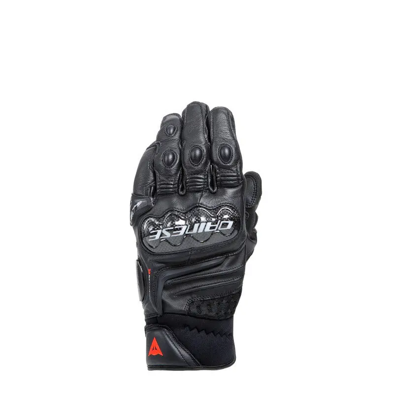 Dainese Carbon 4 Short Leather Gloves Black/Black - Xs 1