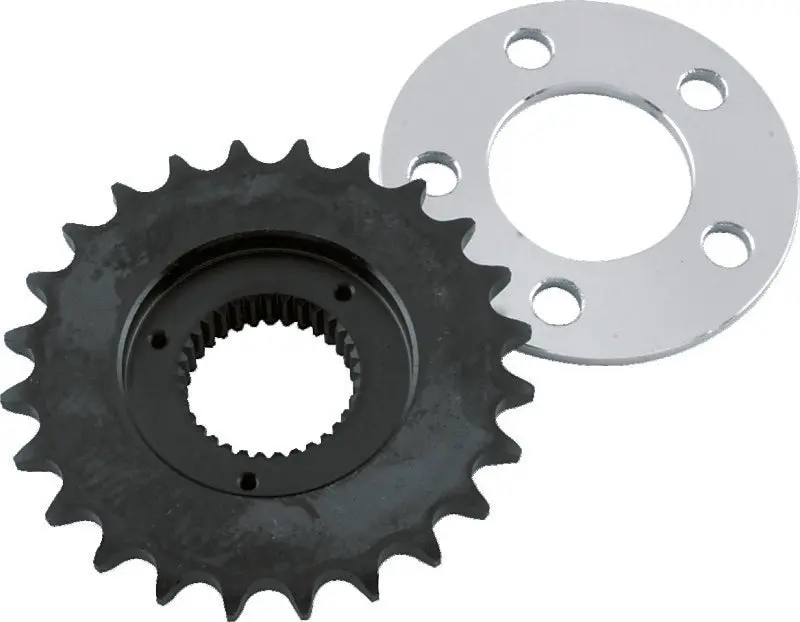 Twin Power 5 Speed Big Twin 24T Offset Sprocket Kit .282 Offset W/.197 Rear Sprocket Spacer 1