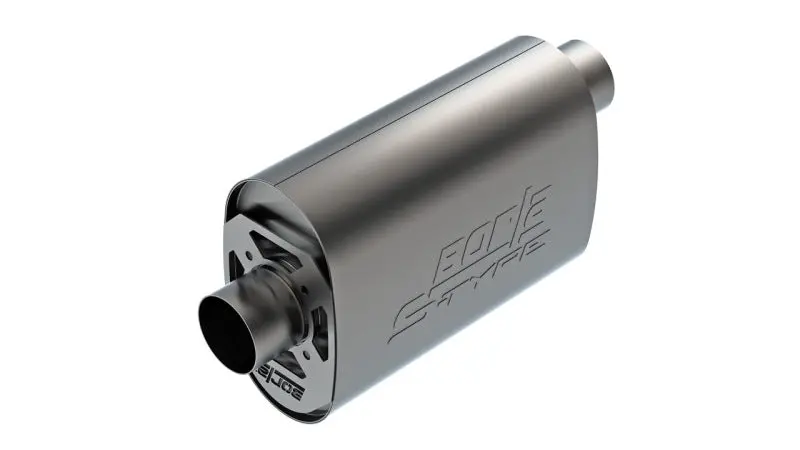 Borla Cratemuffler Ls3 3In Offset/Center 14In X 4.35In X 9.10In Oval Muffler S-Type 1
