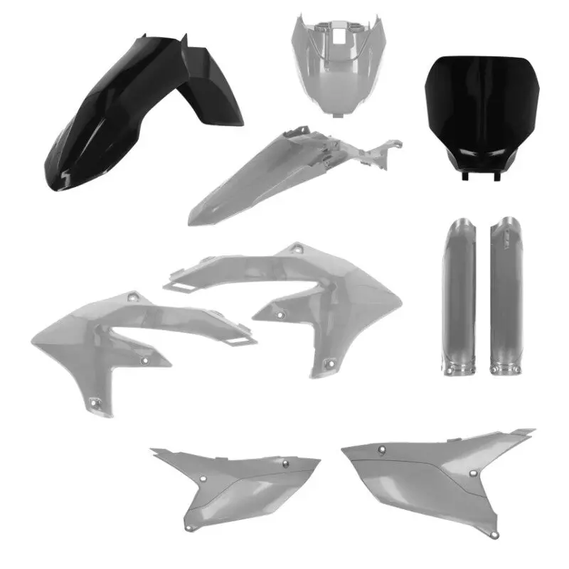 Acerbis 2024 Yamaha Yz250f/ 23+ Yx450f/Fx Full Plastic Kit W/Tank Cvr - Black/Gray 1