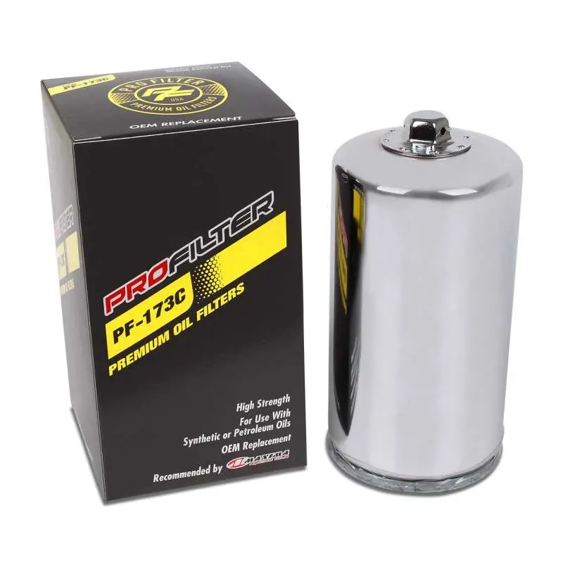 Profilter Harley Spin-On Chrome Various Performance Oil Filter 1