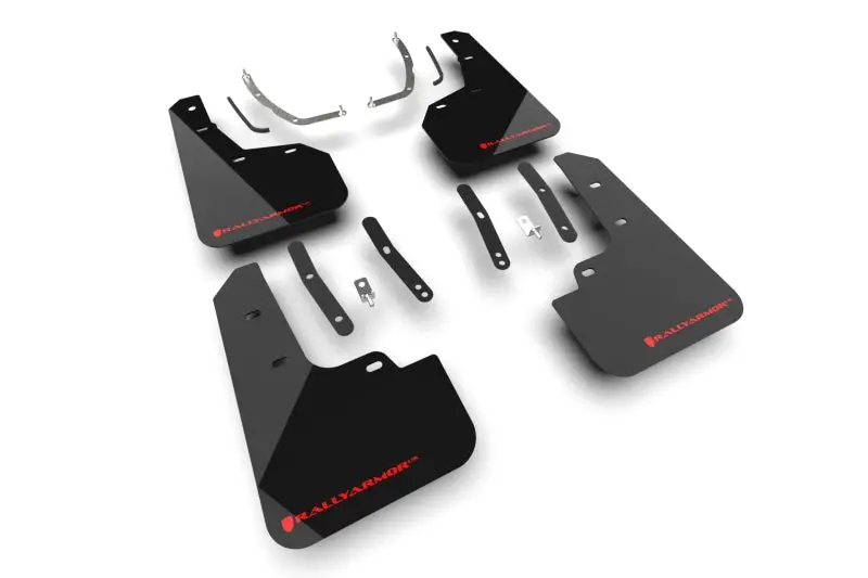 Rally Armor 2025+ Hyundai Tucson (Excl. Ice & Xrt) Black Ur Mud Flap W/ Red Logo 1