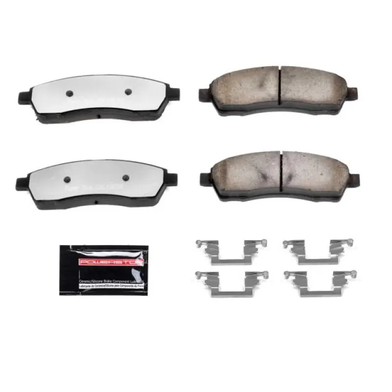 Power Stop 00-05 Ford Excursion Rear Z36 Truck & Tow Brake Pads W/Hardware 1