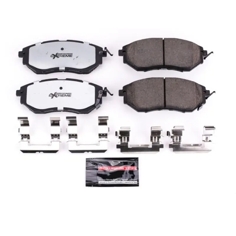 Power Stop 06-07 Subaru B9 Tribeca Front Z26 Extreme Street Brake Pads W/Hardware 1