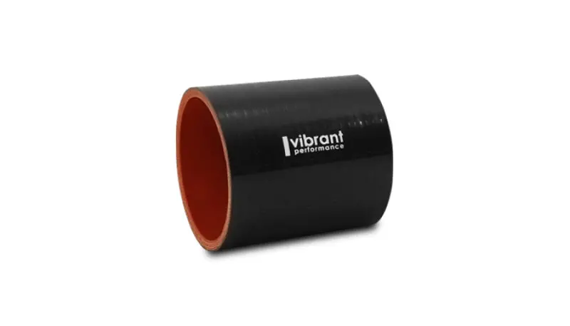 Vibrant 2-3/8In I.D. X 3In Long Gloss Black Silicone Hose Coupling 1