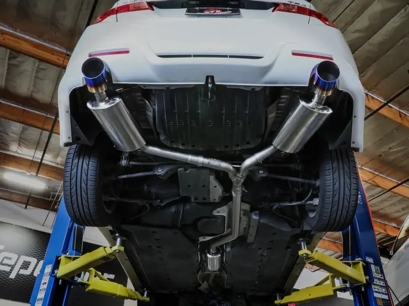 Afe 09-14 Acura Tsx L4 2.4L Takeda 2-1/2In To 2-1/4In 304 Ss Cat-Back Exhaust System W/Blueflame Tip 2