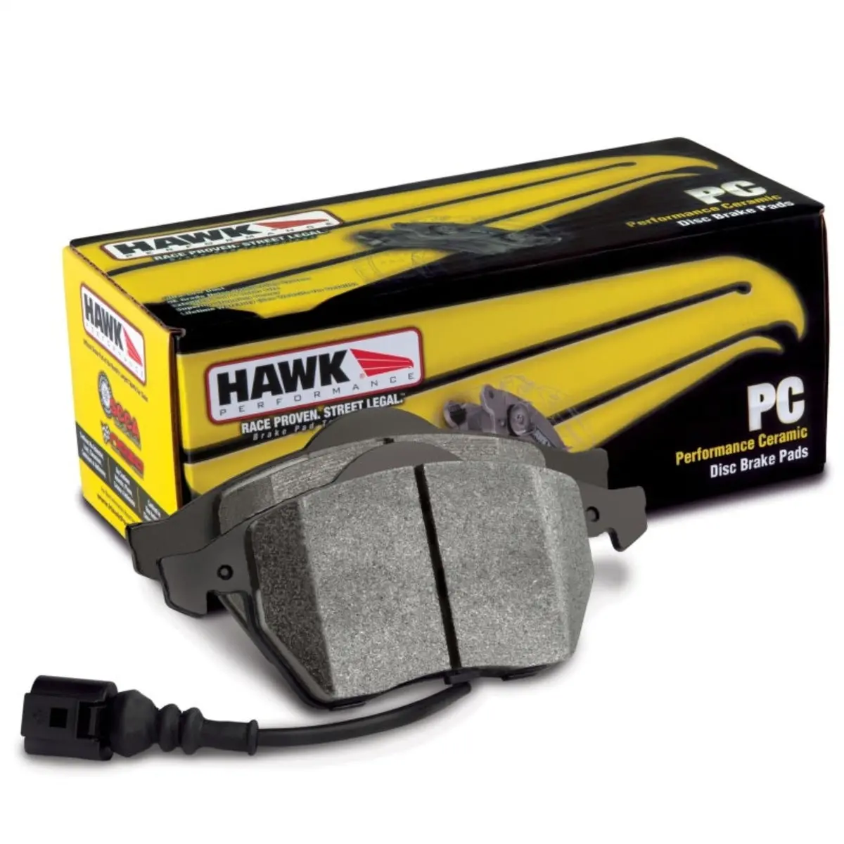 Hawk 16-17 Honda Civic Performance Ceramic Street Rear Brake Pads 1