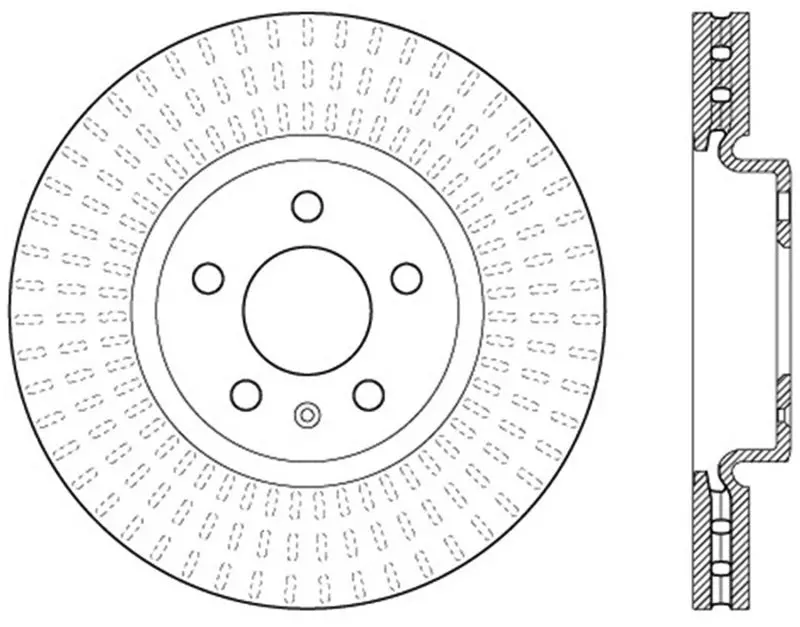 Stoptech Slotted Sport Brake Rotor 1