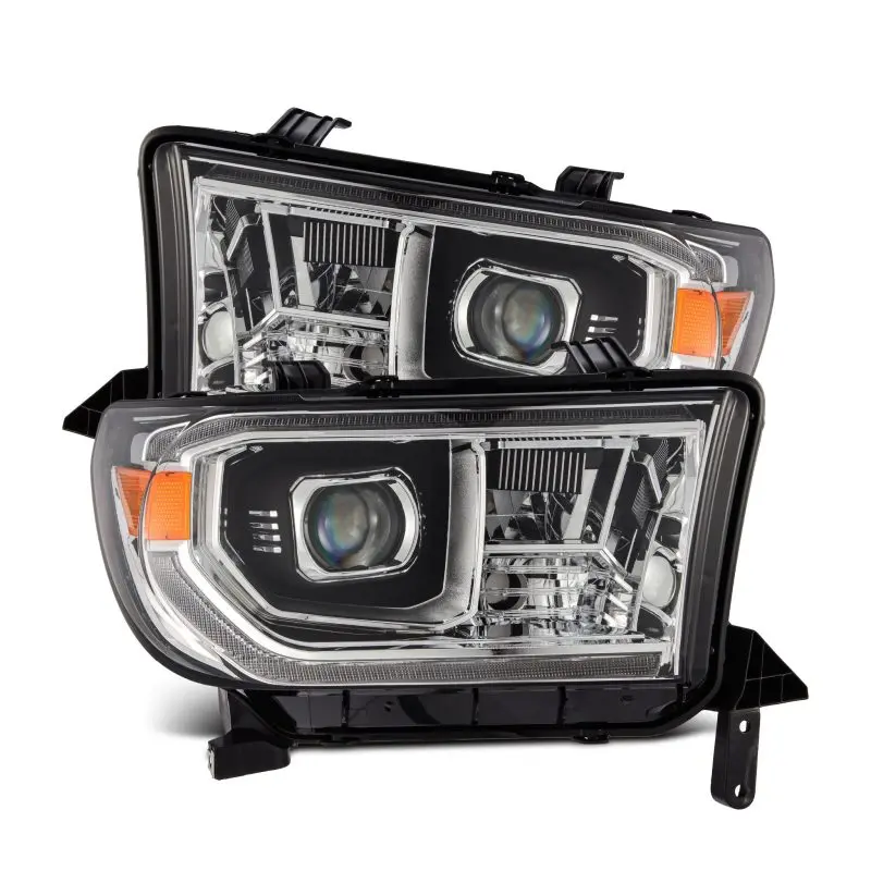 Alpharex 07-13 Toyota Tundra / 08-17 Sequoia Luxx Led Proj Hl Chrome W/Actv Light / Seq. Sig + Drl 1