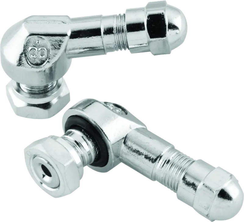 Bikemaster Valve Stem 2/Piece Pack Chrome 1