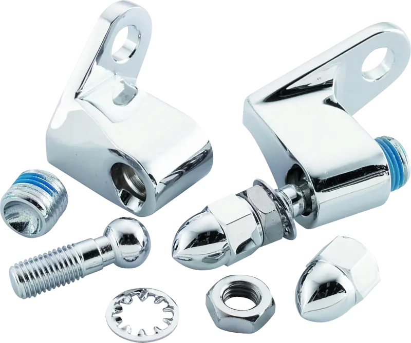Bikers Choice Chrome Front Turn Signal Mounting Kit Universal Custom 1