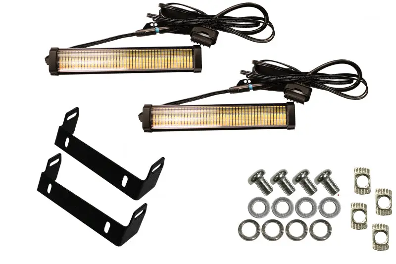 Fishbone Offroad 2018+ Jeep Jl & 2020+ Jt 7In Turn Signal & Side Marker Lights And Brackets 1