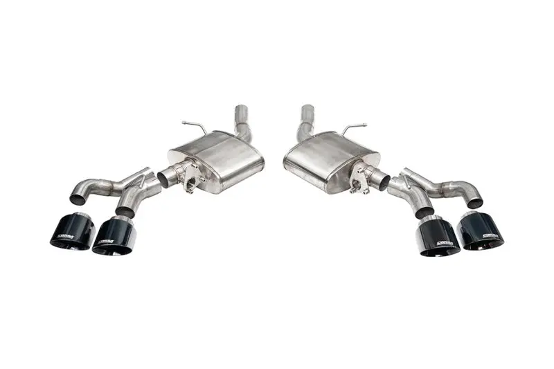 Corsa 22-25 Caddy Ct5-V Blackwing 3In Axle-Back - Act. Exh. - Dual Rear Exit - Twin 4.5In Tips - Blk 1