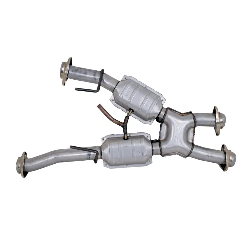 Bbk 79-93 Mustang 5.0 Short Mid X Pipe W Catalytic Converters 2-1/2 For Automatic Long Tube Headers 1