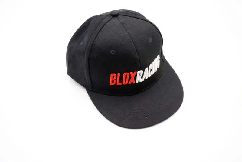 Blox Racing Snapback Cap Black With Red And White Logo - Blox Racing - New Style Flat Bill 1