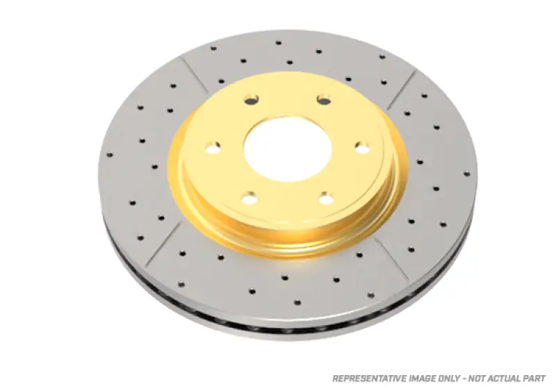Dba 02-09 Subaru Wrx Sti/2017 Brz W/Perf Pkg. 10 Hole Front Drilled & Slotted Street Series Rotor 1