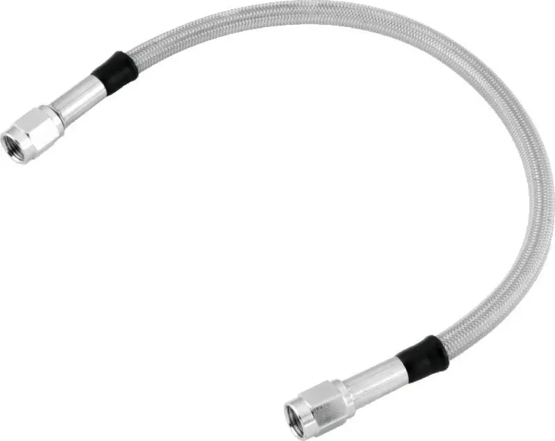 Twin Power 17 Inch Clear Coated Dot Stainless Steel Brake Hose An-3 1