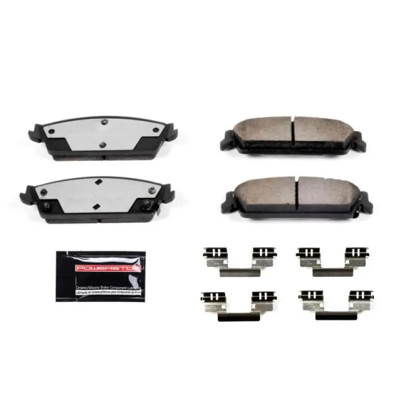 Power Stop 99-00 Cadillac Escalade Rear Z36 Truck & Tow Brake Pads W/Hardware 1