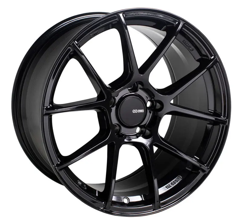 Enkei Ts-V 17X8 5X114.3 45Mm Offset 72.6Mm Bore Gloss Black Wheel 1