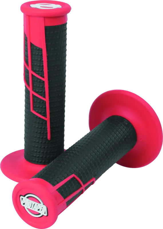 Protaper Clamp-On 1/2 Waffle Grip - Red/Black 1