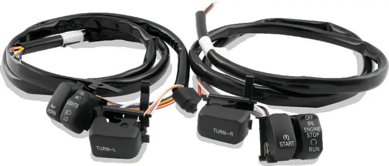 Twin Power 96-06 Big Twin And Xl Black Handlebar Switch Kit 1