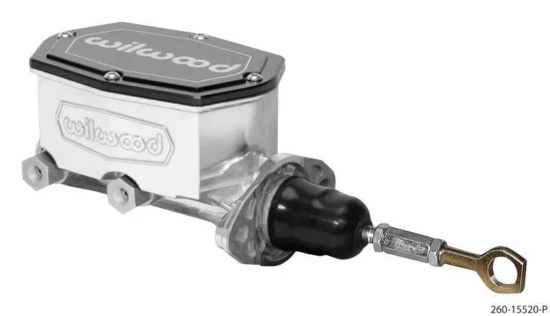 Wilwood Compact Tandem Master Cylinder - 7/8In Bore - W/Pushrod Fits Mustang (Ball Burnished) 1