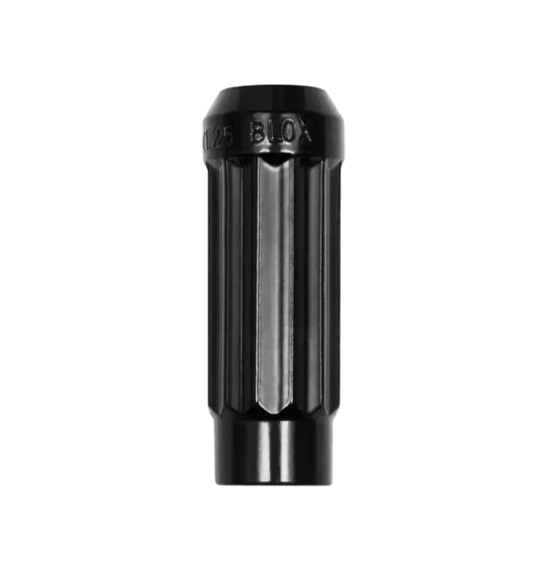 Blox Racing 12-Sided P17 Tuner Lug Nut 12X1.5 - Black Steel - Single Piece 1