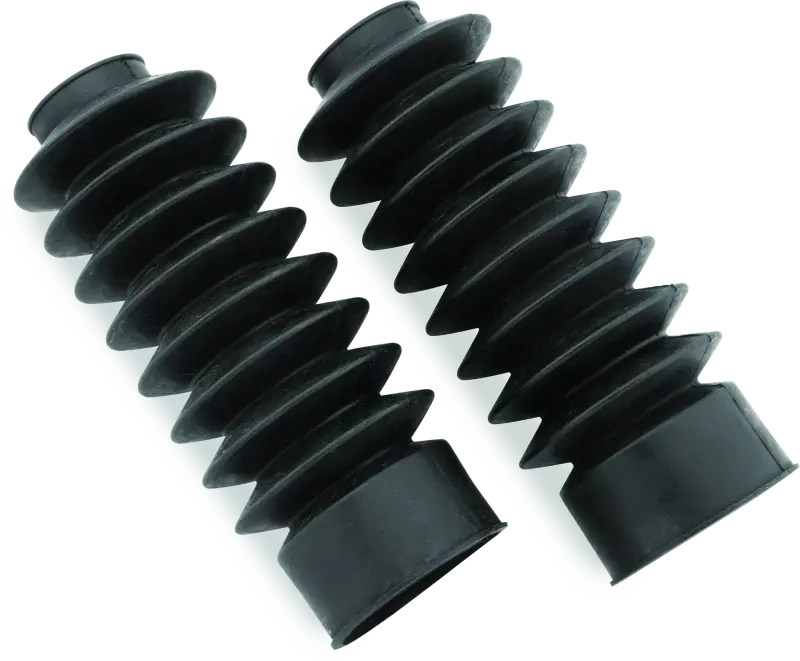 Bikers Choice 41Mm Black Fork Boots Extended 8.58In / Collapsed 4In (Pair) 1