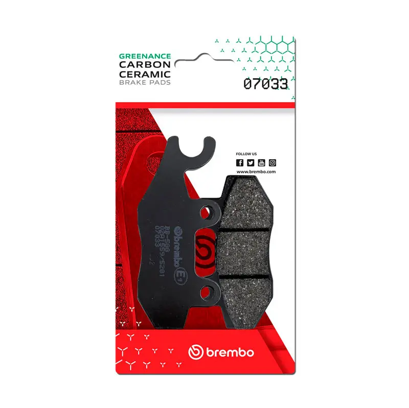 Brembo Oe Kymco Super/Kymco Yager/Kymco Yup/Kymco Zing Carbon Ceramic Brake Pad - Front 1