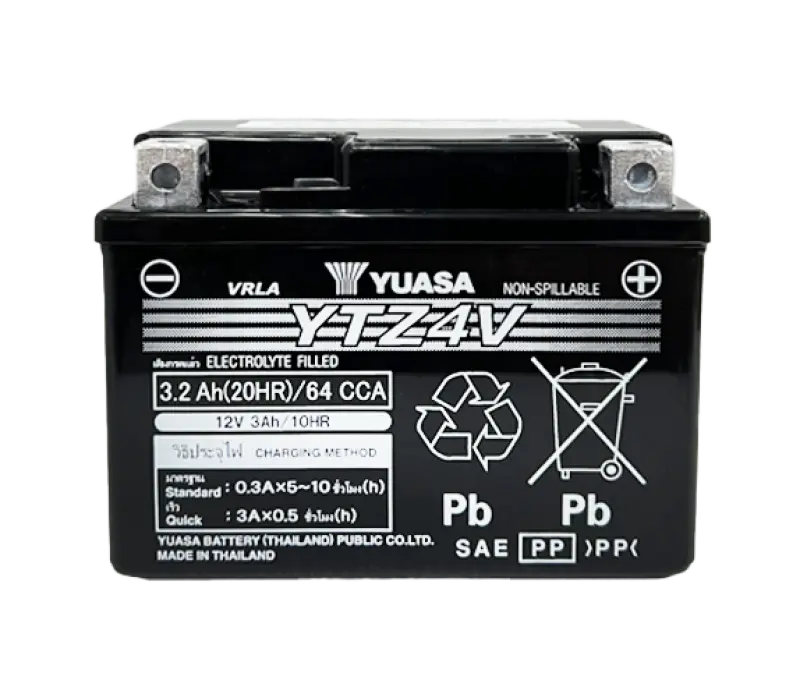 Yuasa Ytz6v Maintenance Free Agm 12-Volt Battery 1