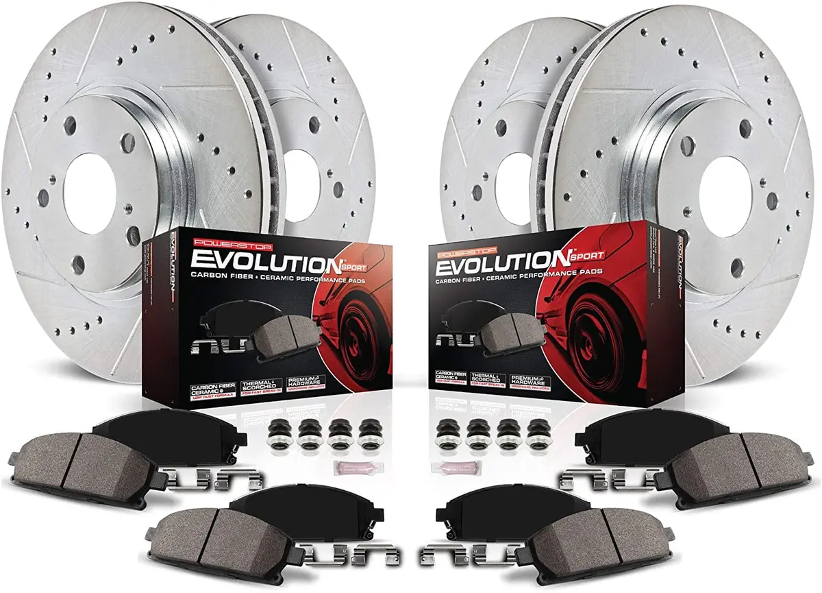 Power Stop Z23 Evolution Front & Rear Brake Pad And Rotor Kit For 2018-2022 Honda Accord [Cv1/Cv2] 1