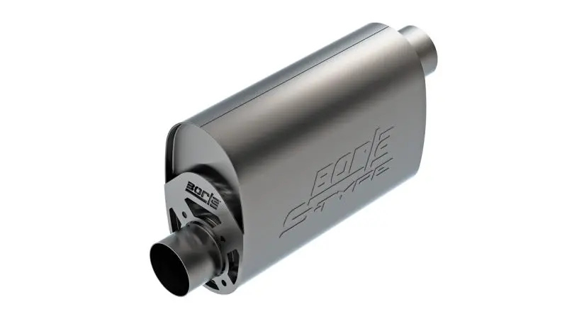 Borla Cratemuffler Ls3 3In Offset In/Offset Out 14In X 4.35In X 9.10In Oval Muffler S-Type 1