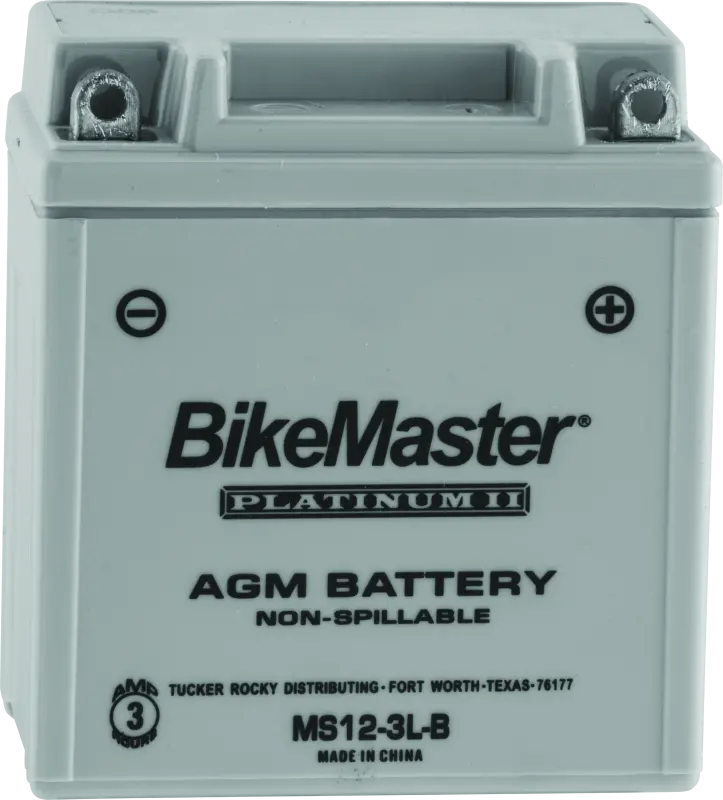 Bikemaster Agm Battery - Ms12-3L-B 1