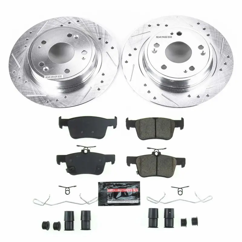 Power Stop Z23 Evolution Sport Rear Brake Kit For 2018-2022 Honda Accord [Cv1/Cv2] 1