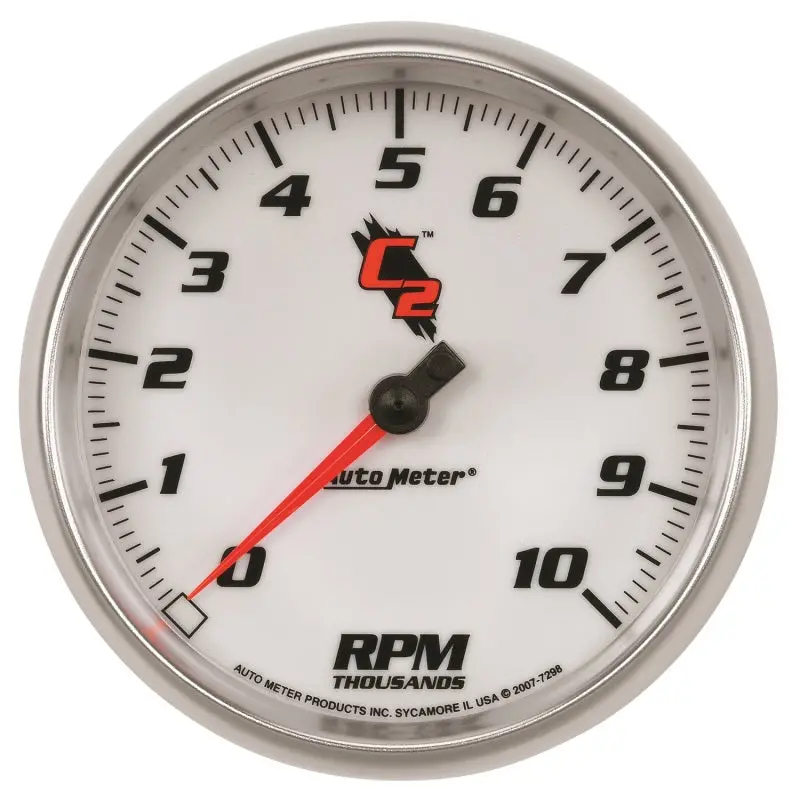 Autometer C2 5 Inch 10000 Rpm In-Dash Tachometer 1