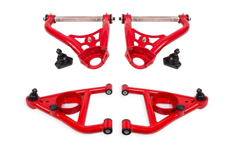 Bmr 67-69 Gm F-Body / 68-74 X-Body Non-Adj. Upper & Lower A-Arms (Polyurethane) - Red 1
