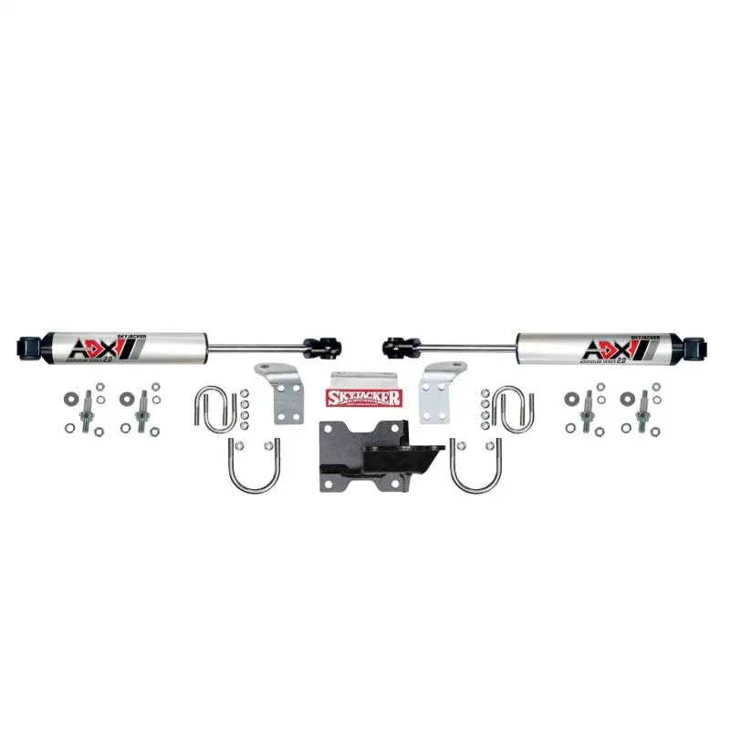 Skyjacker 07-18 Jeep Wrangler Jk Adx 2.0 Dual Stabilizer Kit W/ Cnc Machined Polished Alum. 1