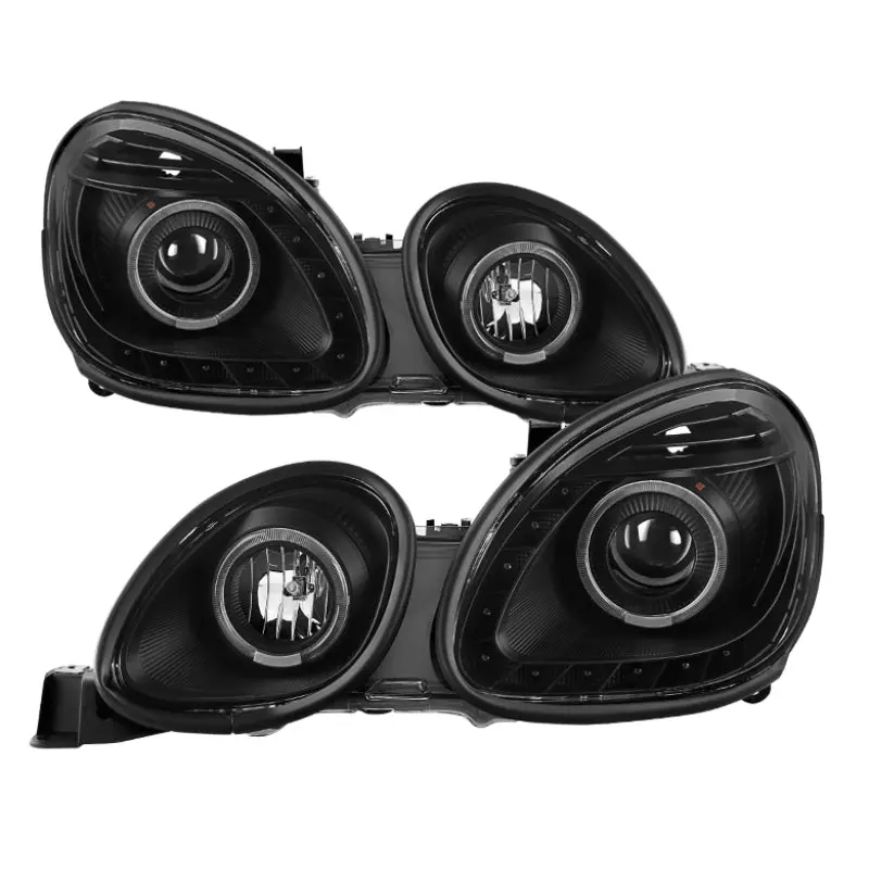 Xtune Lexus Gs300/Gs400/Gs430 98-05 Halogen Only Halo Projector Headlights Black Pro-Jh-Lgs98-Led-Bk 1