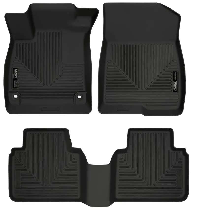 Husky Liners 2018 Honda Accord Weatherbeater Black Front & 2Nd Seat Floor Liners 1