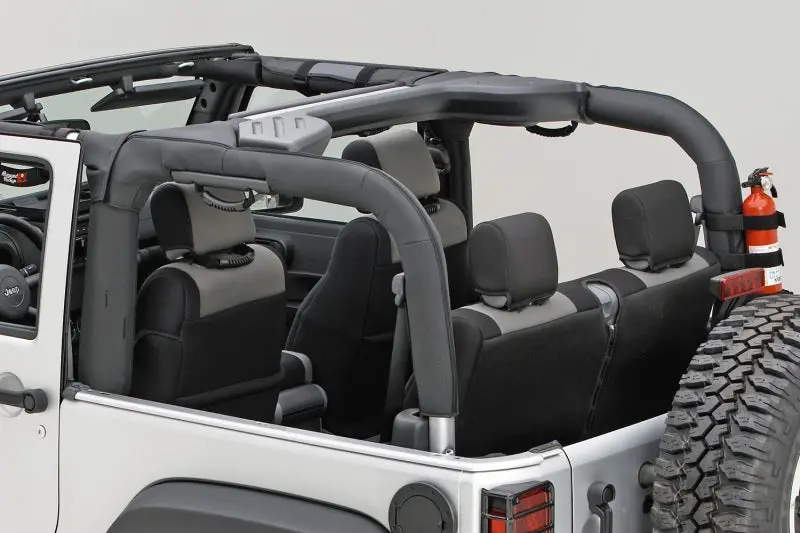 Rugged Ridge Roll Bar Cover Black Polyester 07-18 Jeep Wrangler Jk 1