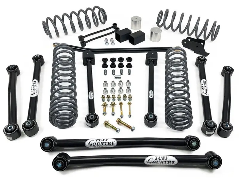 Tuff Country 18-23 Jeep Wrangler Jlu (4 Door Models Only) 4In Lift Kit Ez-Flex (No Shocks) 1