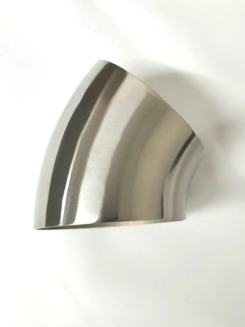 Ticon Industries 3.0In Diameter 45 Degree 1D/3In Clr 1.2Mm /.047In Wall Thickness Titanium Elbow 1