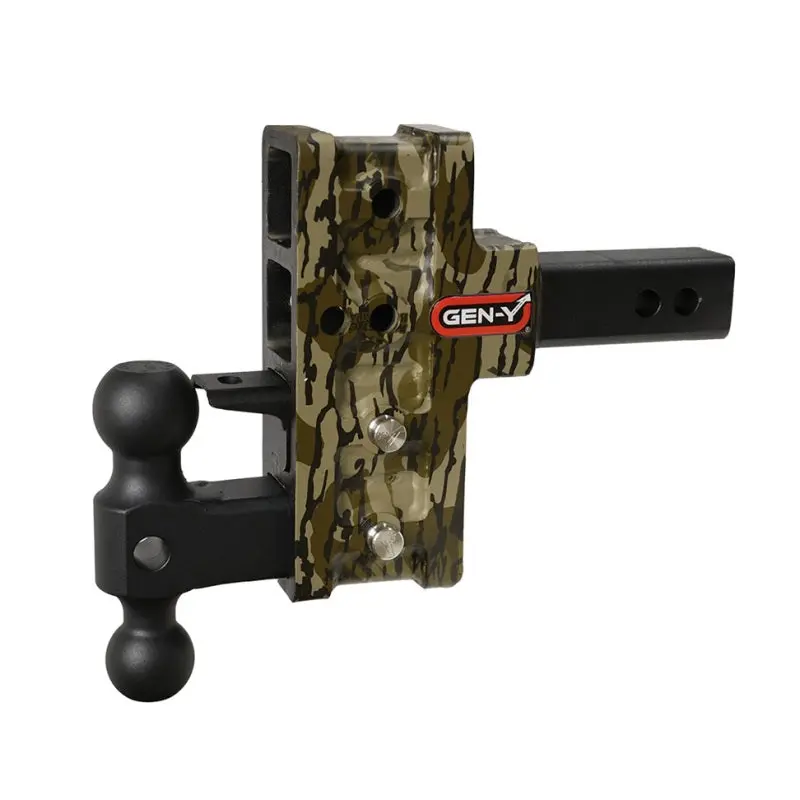 Gen-Y Mega Duty 2In Shank 5In Offset Drop 2K Tw 16K Hitch W/Gh-051 Dual-Ball/Gh-032 - Mossy Oak 1
